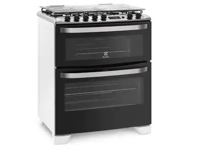COCINA A GAS ELECTROLUX 76DBR 5 BOCAS 2 HORNOS